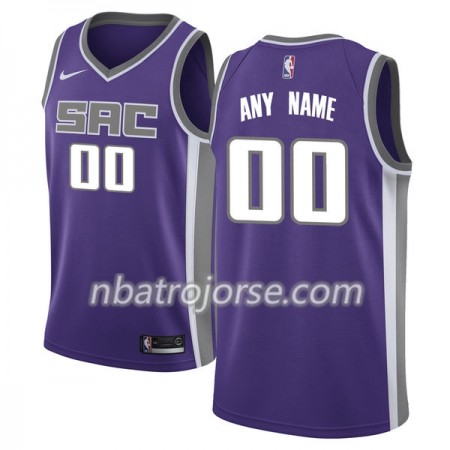 Män Sacramento Kings Tröja Skräddarsydda Nike 2017-18 Lila Swingman
